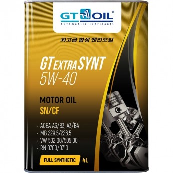 Масло GT OIL Extra Synt SAE 5W-40 API SN/CF